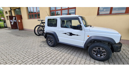 Suzuki Jimny 2020 kerékpártartó, csörlő és csörlőtartó szerelés