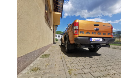 Overfenders, winch, winch-plate, hood guard, window visors installed on Ranger 2020
