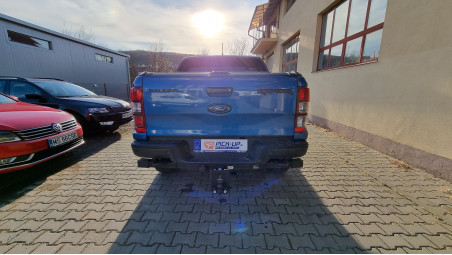 Montare deflector capota, deflector geam und carlig de remorcare pe Ford Ranger Raptor 2019