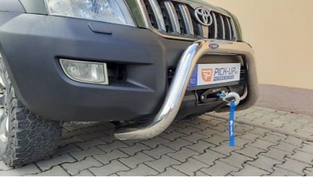Sznorkel, csőrúd, csörlő-csörlő tartó, haspáncélok felszerelése a Toyota LC120-ra