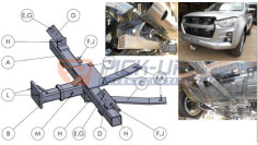 Schneepflug-Halterung zapada Isuzu D-Max 2023 WAT SUP