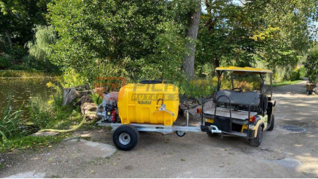 IRRIGATION WATER TANK SYSTEM WITH TRAILER