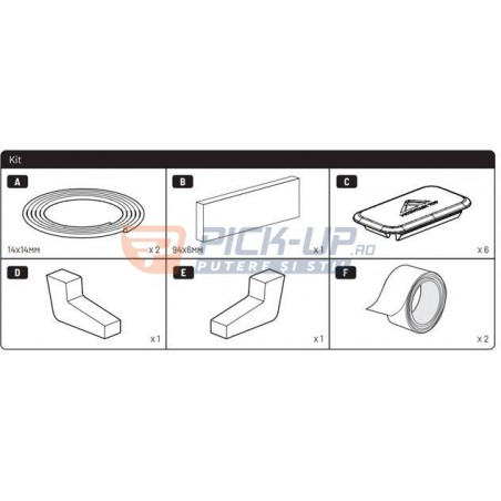 KIT ETANSARE MARGINI BENA RULOU EVO MT FOR RANGER 2023+