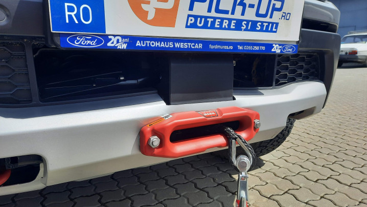Montare troliu, suport troliu, smitt, reflectoare pe Ford Ranger Raptor 2023