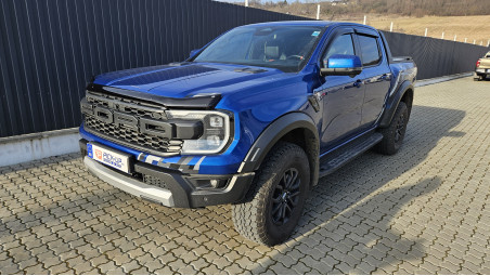 Window visors, hood guard installed Ford Ranger Raptor 2023