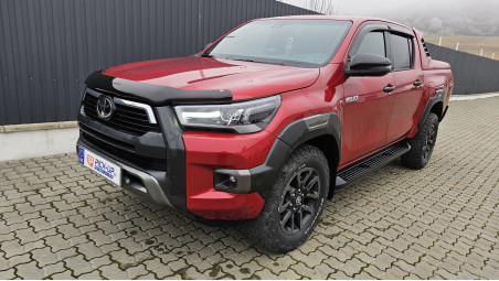 Bed liner, window visors, tonneau cover installed on Toyota Hilux 2023