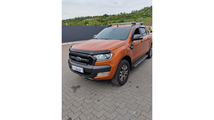 Montare deflector geam, capota si asistenta oblon pe Ford Ranger Wildtrak 2018