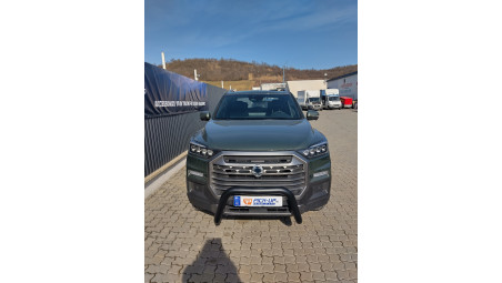 Roll Cover, rollbar, bullbar, towing hook installed on SSang Yong Musso Grand