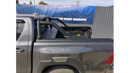 Montare rulou de bena, rollbar, Laderaumauskleidung, deflector geam und capota pe Toyota Hilux 2020