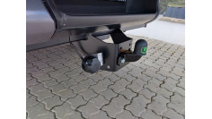 Canopy, bed liner, towing hook installed on Toyota Hilux 2024