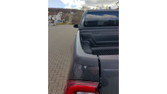 Bed liner, rail guard installed on Toyota Hilux 2018