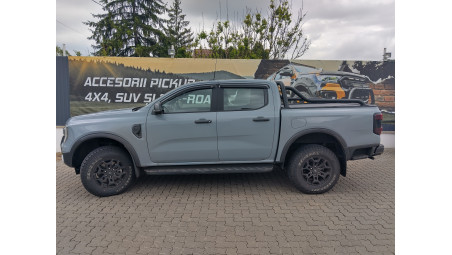Window visors, spot lights installed on Ford Ranger 2022
