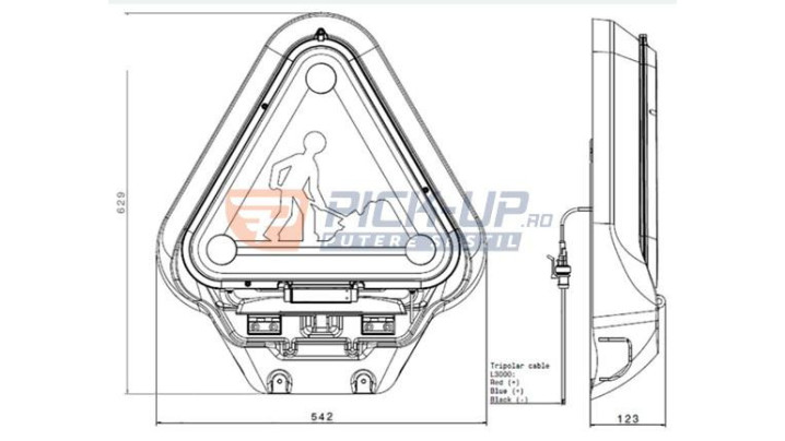 Electric warning triangle VIG TRI