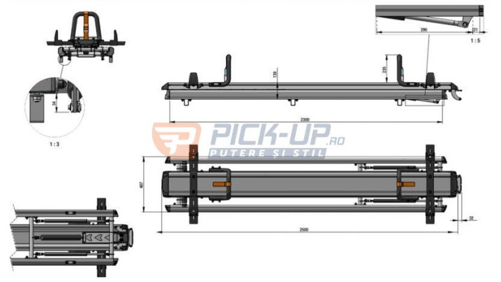 Suport scara culisanta GEN G2HRTYPE1