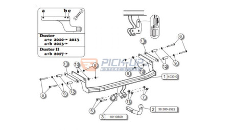Carlig de remorcare 2024 PU CR