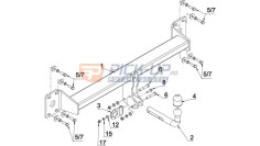 Carlig de remorcare Volkswagen Touareg 2003 AUG CR