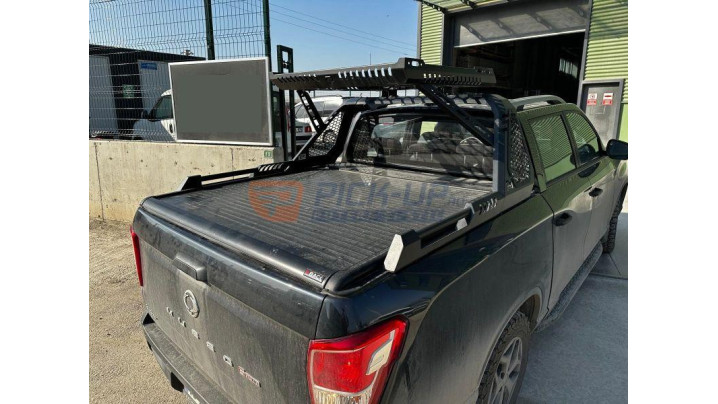 Rollbar negru Ssang Yong Musso Grand (Long Bed) SDI WO