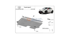 Motorhaspáncél Toyota AYGO 2022 SCP SHIELD