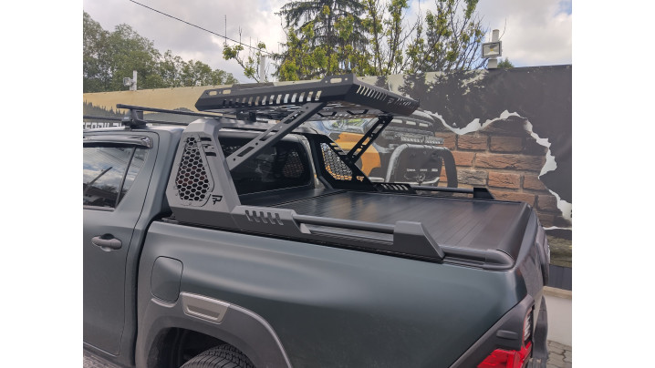 Montare rulou de bena, rollbar, bullbar, deflectoare pe Toyota Hilux 2020