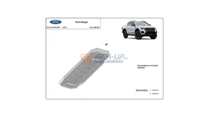 Ford Ranger 2011 SCP SCUTREZ tankhaspáncél