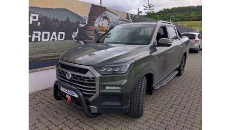 Montare prag lateral, troliu+suport troliu pe Ssang Yong Musso Grand 2024