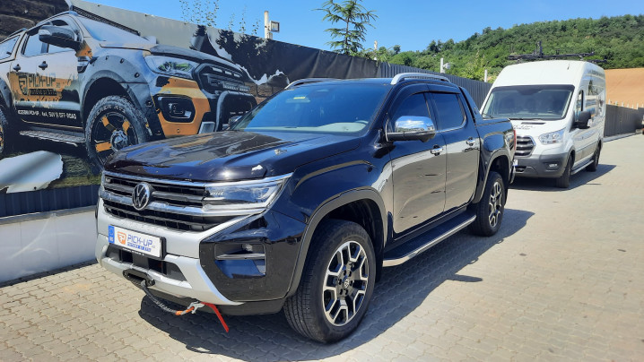 Winch-winch plate, hood guard installed on Volkswagen Amarok 2024