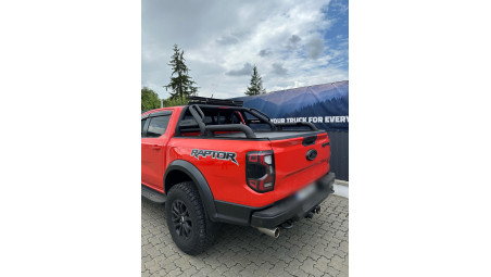 Bukócső, bukócső, ledrúd felszerelése a Ford Ranger Raptor 2023-ra