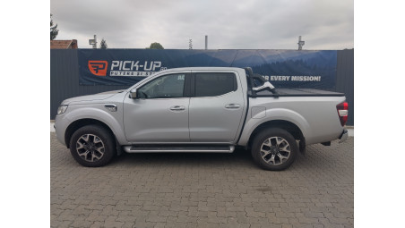 Trifold tonneau cover, bed liner installed on Renault Alaskan 2018