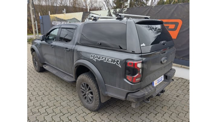 Montare hardtop Alpha CMX-W, deflector geam si capota pe Ford Ranger Raptor 2024