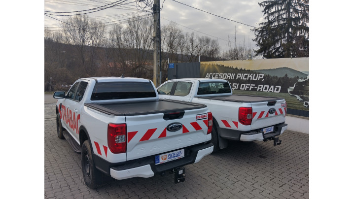 Am montat două rulouri de benă pe două Ford Ranger 2025