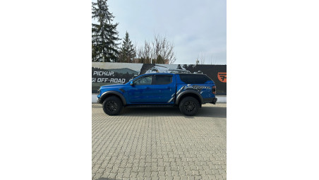 Alpha Type E+ Air Felépítmény, ablakterelő és motorháztető felszerelése a Ford Ranger Raptor 2025 modellen