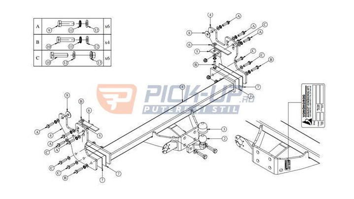 CARLIG DE REMORCARE ISUZU D-MAX 2019+