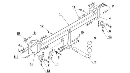 CARLIG DE REMORCARE D52AU+MP2LS MER