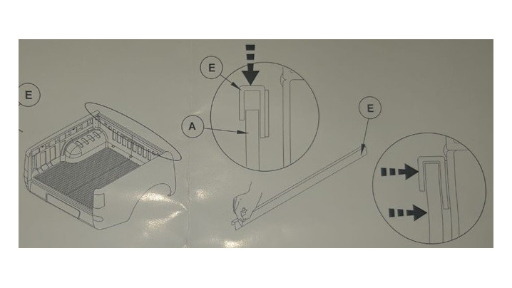 CHEDER ALUMINIU CAPITONAJ BENA 1300MM PROF TOY HILUX 2018+