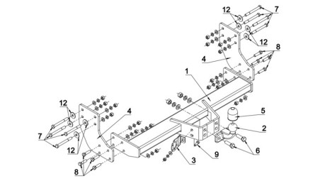 CARLIG DE REMORCARE K68F-MP2LS VW CRAFTER 2017+ CARLIG DE REMORCARE K68F-MP2LS VW CRAFTER 2017+