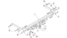 CARLIG DE REMORCARE AUG O92V TOY PRIUS 2015+