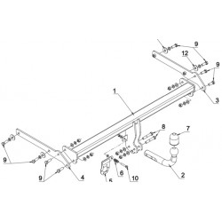 CARLIG DE REMORCARE AUG O92S TOY PRIUS 2015+