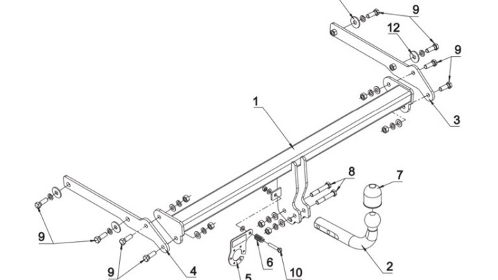 CARLIG DE REMORCARE AUG O92S TOY PRIUS 2015+