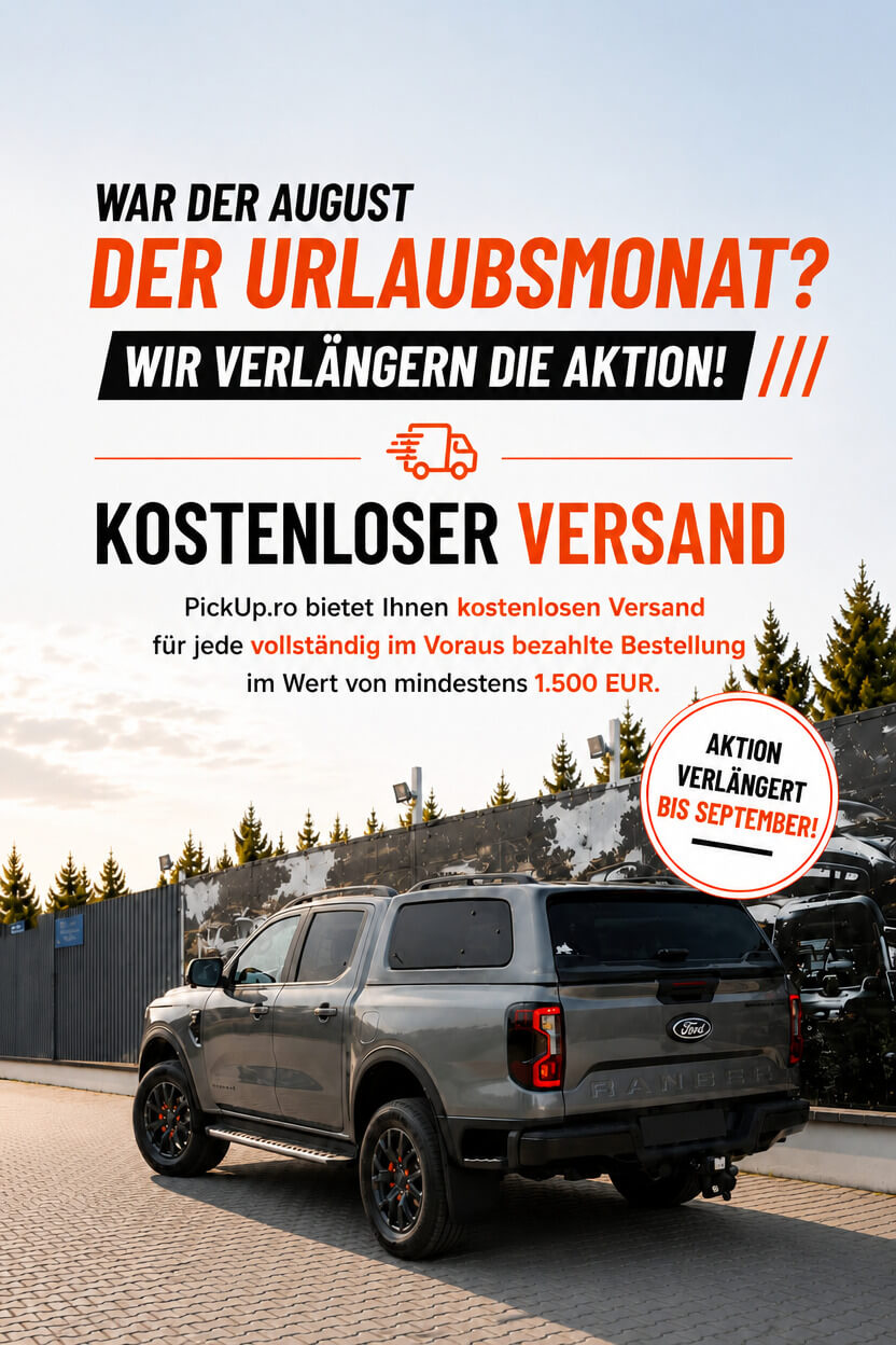 Kostenloser Versand im September bei PickUp.ro für Bestellungen ab 1.500 EUR