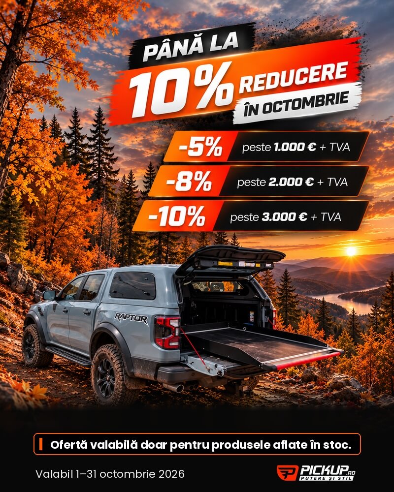 Transport gratuit în septembrie la comenzile PickUp.ro de minimum 1500 EUR + TVA